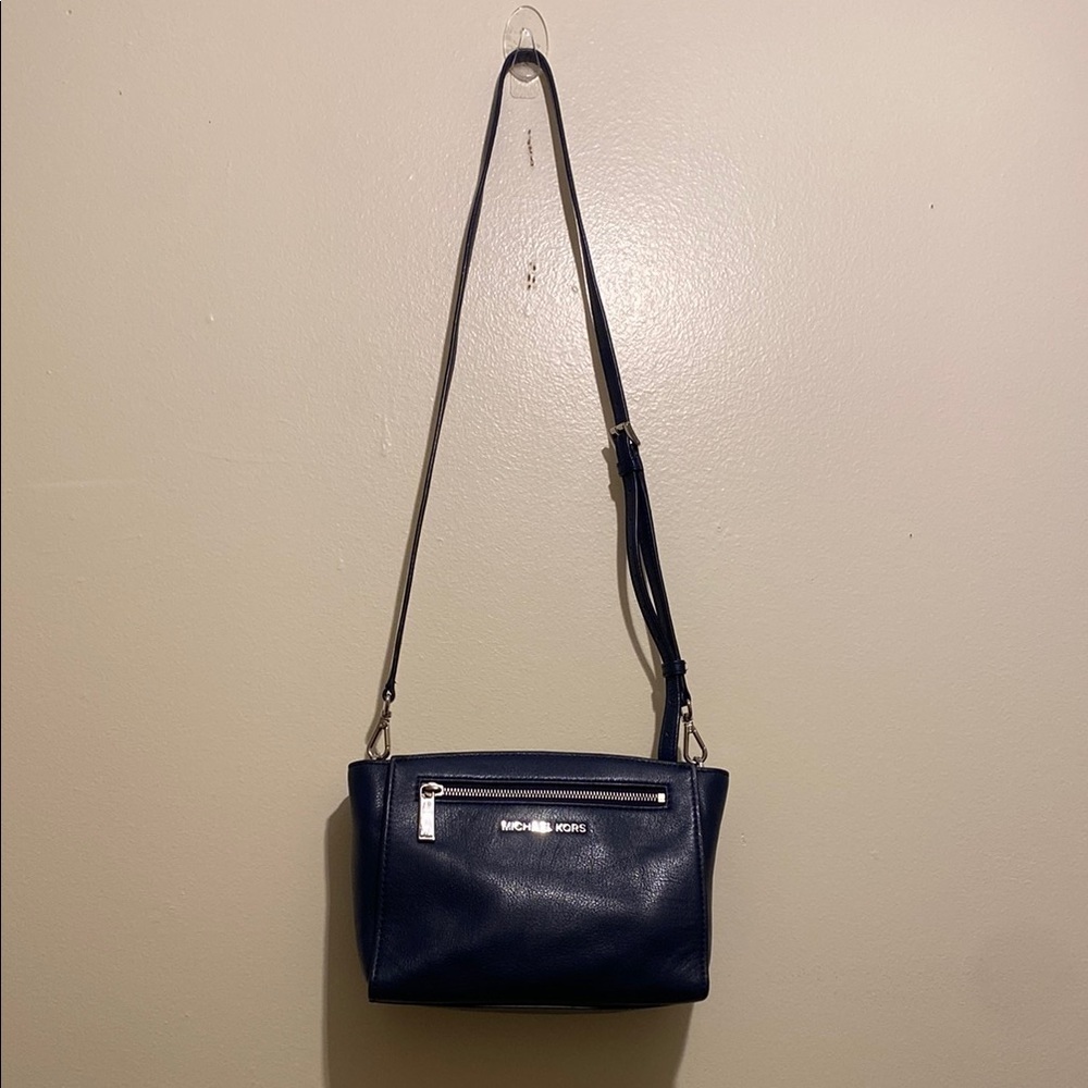 Michael Kors Blue Crossbody Bag.